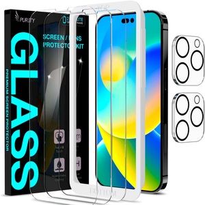 * 2 for 8 CASES! * iPhone 14 Pro Max 2022, 3 Pack Screen Protector, 2 Lens